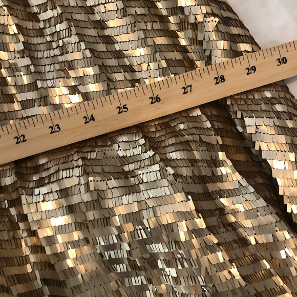 Maeve metallic gold sequin skirt, NWT 677 - Picture 7 of 8